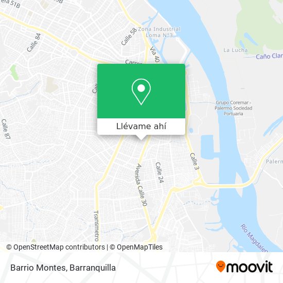 Mapa de Barrio Montes