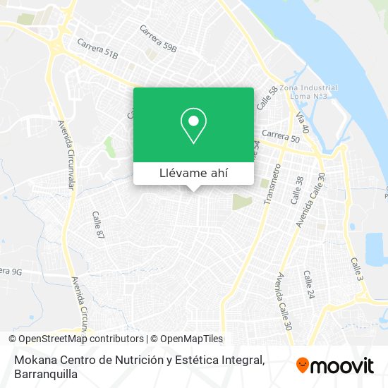 Mapa de Mokana Centro de Nutrición y Estética Integral