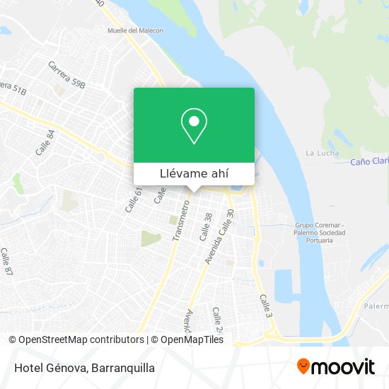 Mapa de Hotel Génova