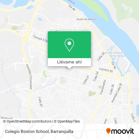 Mapa de Colegio Boston School