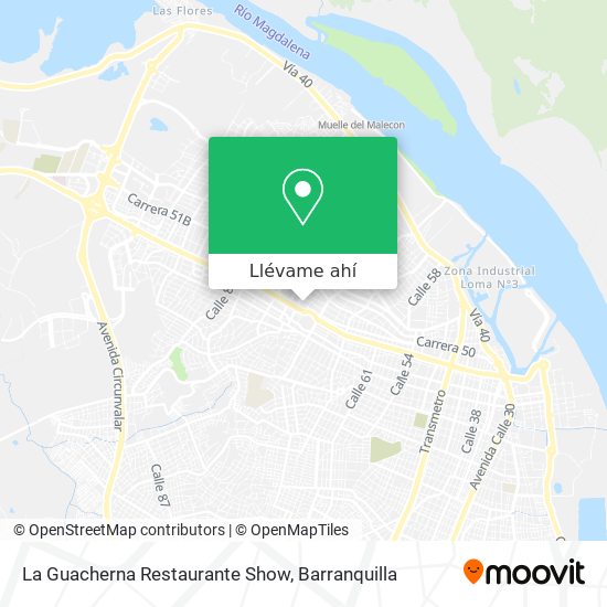 Mapa de La Guacherna Restaurante Show