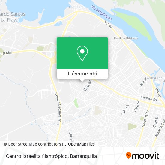Cómo llegar a Centro Israelita filantrópico en Barranquilla en Autobús?