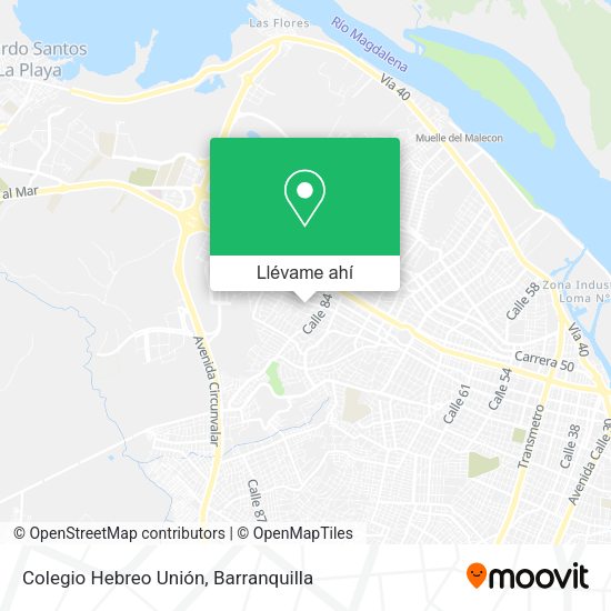 ¿Cómo llegar a Colegio Hebreo Unión en Barranquilla en autobús?