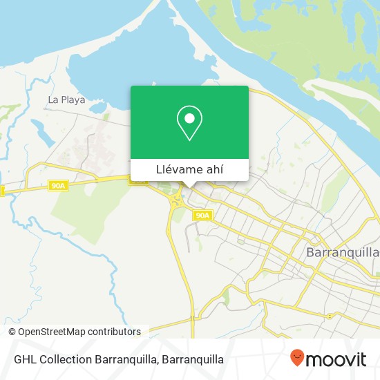 Mapa de GHL Collection Barranquilla