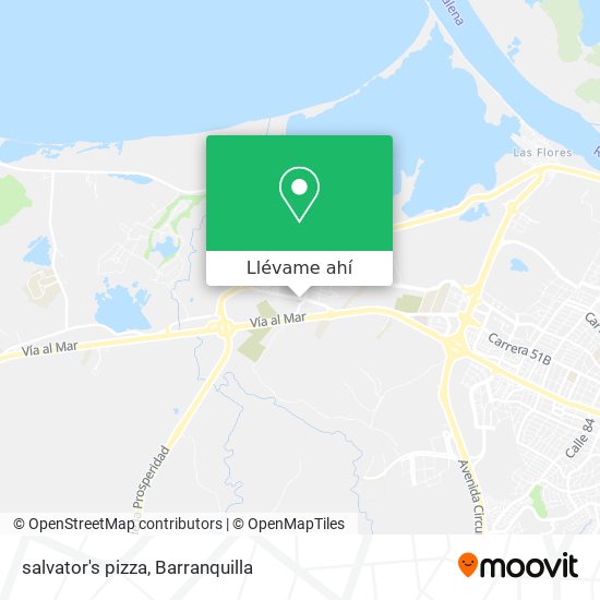 Mapa de salvator's pizza