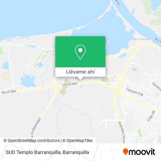 Mapa de SUD Templo Barranquilla
