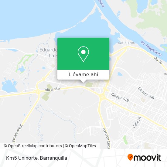 Mapa de Km5 Uninorte