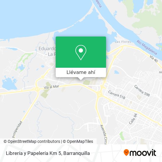 Mapa de Librería y Papelería Km 5
