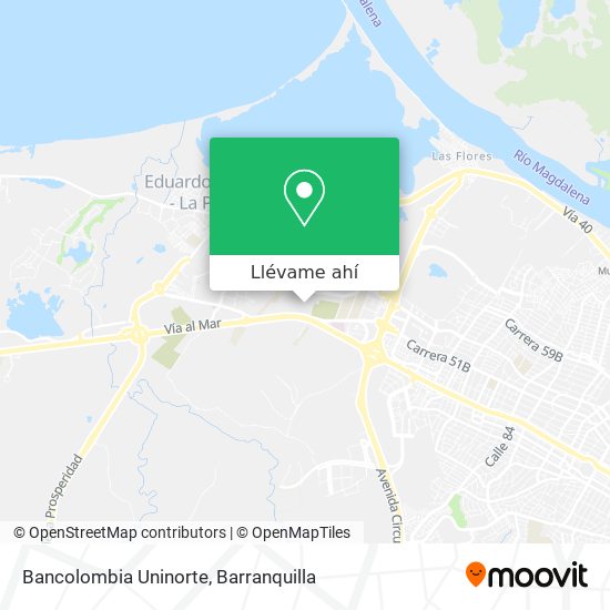 Mapa de Bancolombia Uninorte