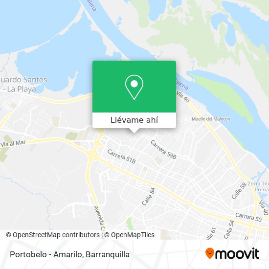 Mapa de Portobelo - Amarilo