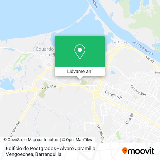 Mapa de Edificio de Postgrados - Álvaro Jaramillo Vengoechea