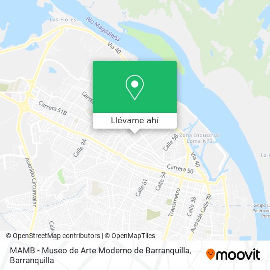 Mapa de MAMB - Museo de Arte Moderno de Barranquilla