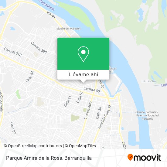 Mapa de Parque Amira de la Rosa