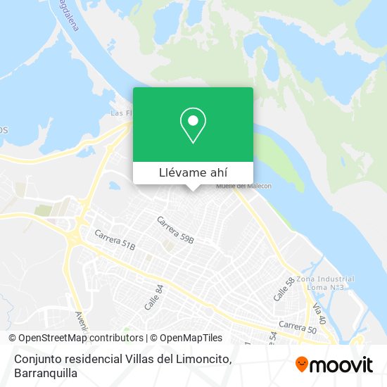 Mapa de Conjunto residencial Villas del Limoncito