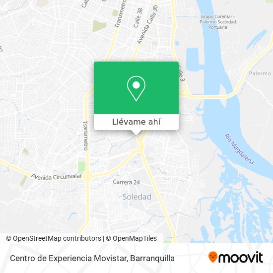 Mapa de Centro de Experiencia Movistar