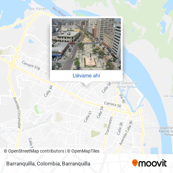 Mapa de Barranquilla, Colombia