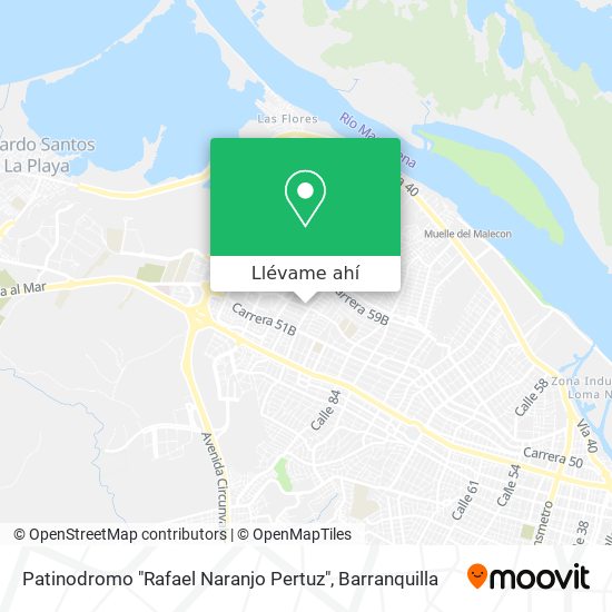 Mapa de Patinodromo "Rafael Naranjo Pertuz"