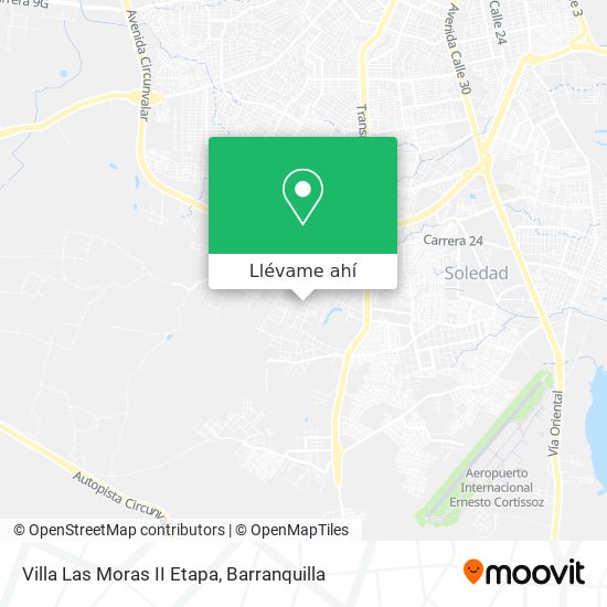 Mapa de Villa Las Moras II Etapa