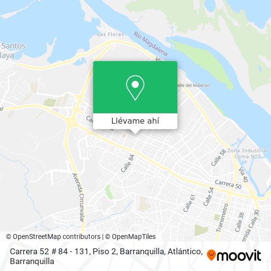 Mapa de Carrera 52 # 84 - 131, Piso 2, Barranquilla, Atlántico