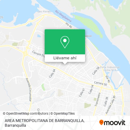 Mapa de AREA METROPOLITANA DE BARRANQUILLA