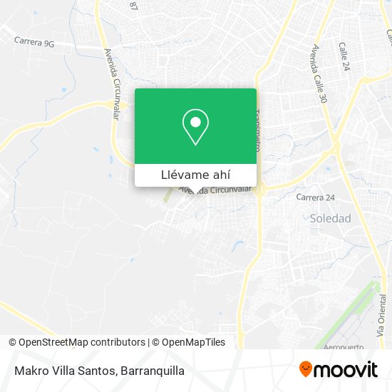 Mapa de Makro Villa Santos