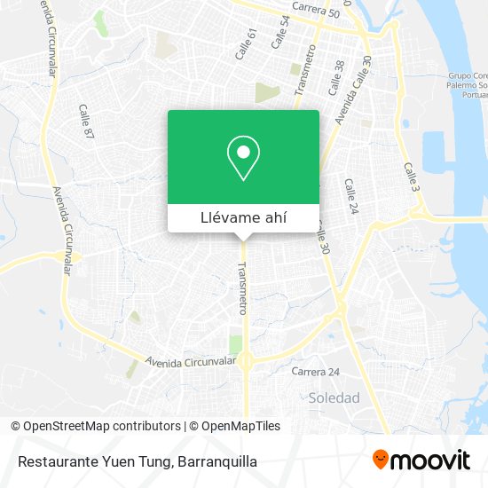 Mapa de Restaurante Yuen Tung