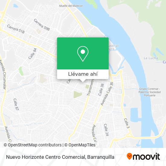 Mapa de Nuevo Horizonte Centro Comercial