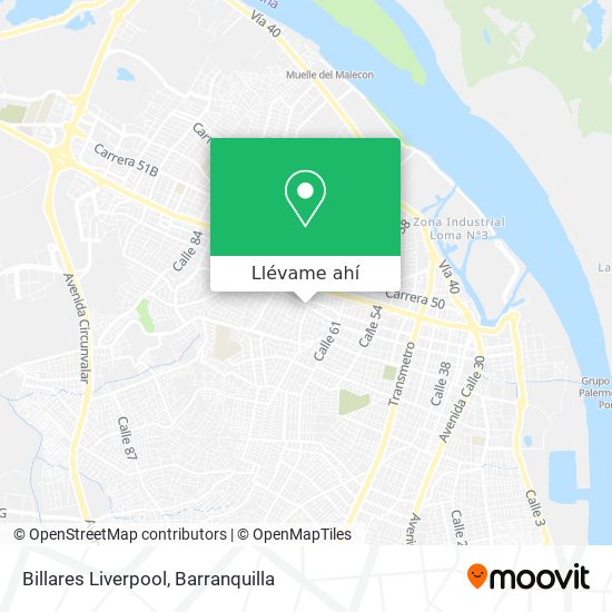 Mapa de Billares Liverpool