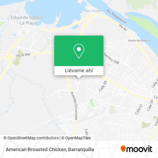 Mapa de American Broasted Chicken