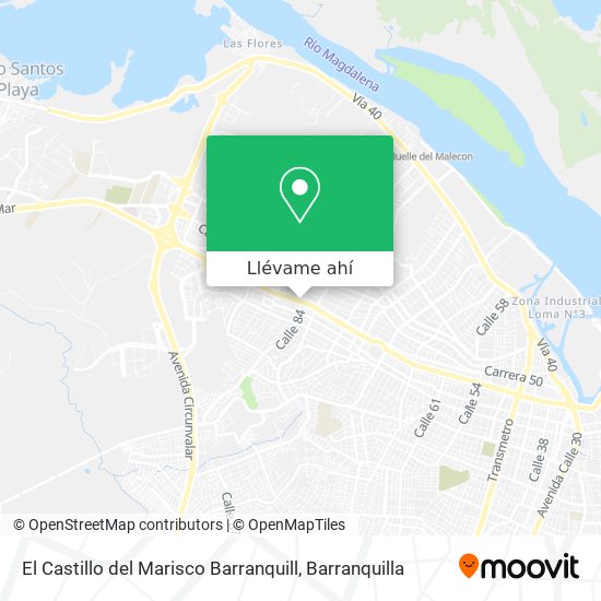 Mapa de El Castillo del Marisco Barranquill