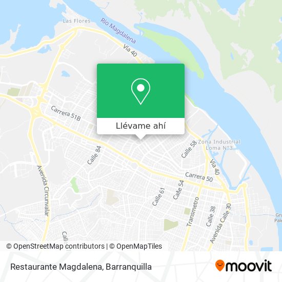 Mapa de Restaurante Magdalena