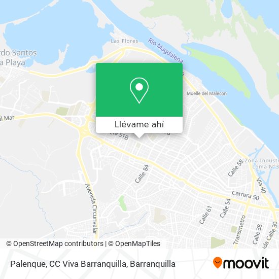 Mapa de Palenque, CC Viva Barranquilla