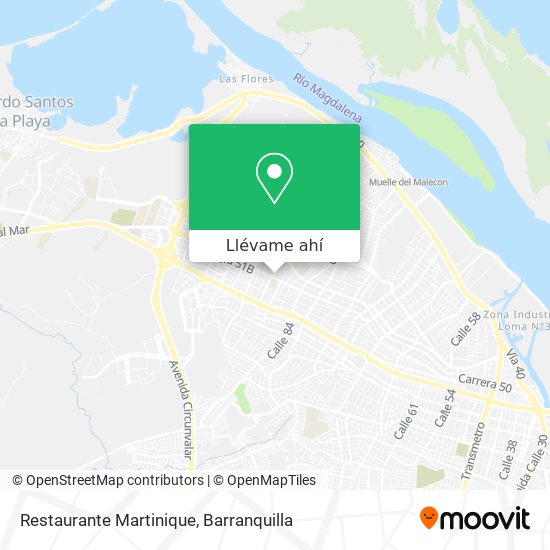Mapa de Restaurante Martinique