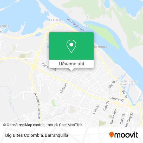 Mapa de Big Bites Colombia