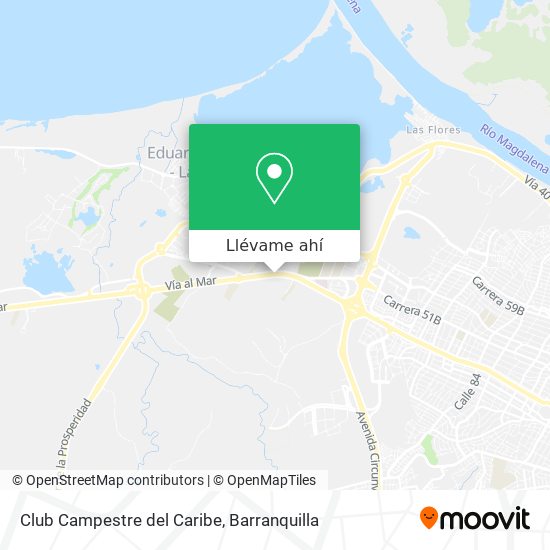 Mapa de Club Campestre del Caribe