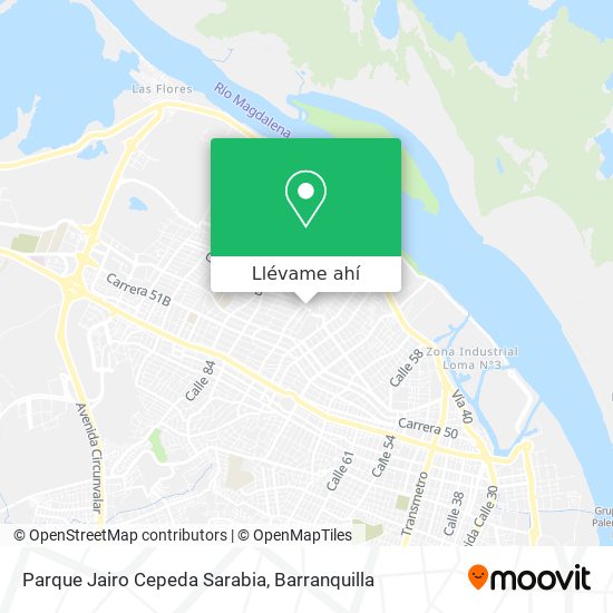 Mapa de Parque Jairo Cepeda Sarabia