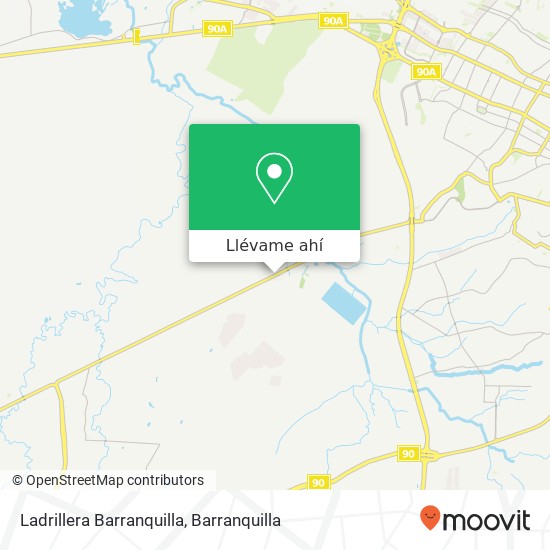 Mapa de Ladrillera Barranquilla