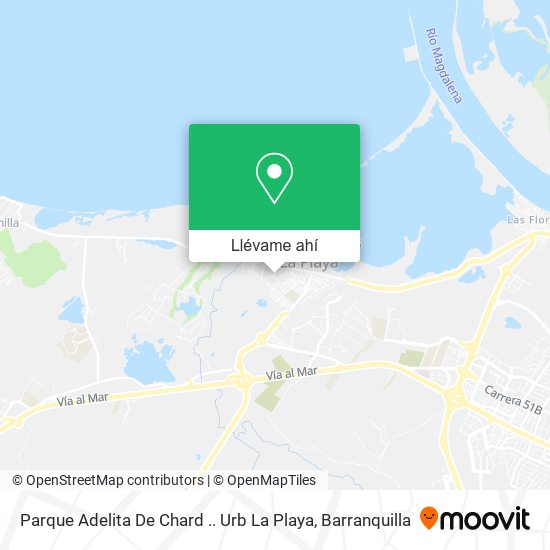 Mapa de Parque Adelita De Chard .. Urb La Playa