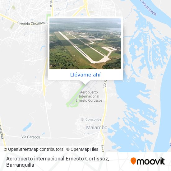 Mapa de Aeropuerto internacional Ernesto Cortissoz