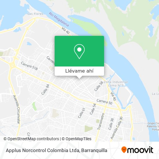 Mapa de Applus Norcontrol Colombia Ltda