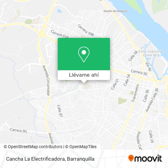 Mapa de Cancha La Electrificadora