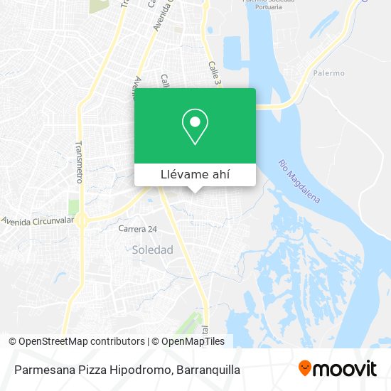 Mapa de Parmesana Pizza Hipodromo