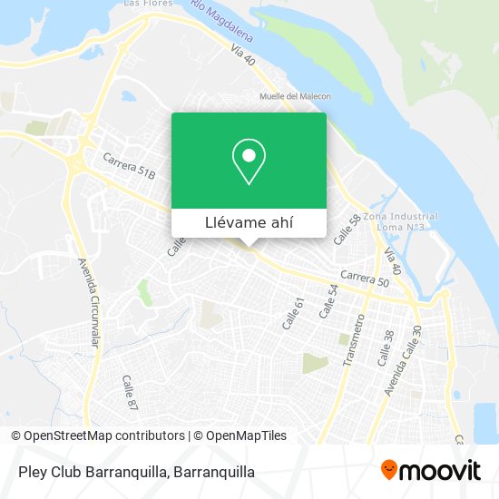 Mapa de Pley Club Barranquilla