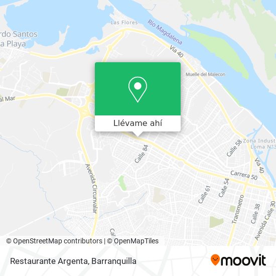 Mapa de Restaurante Argenta