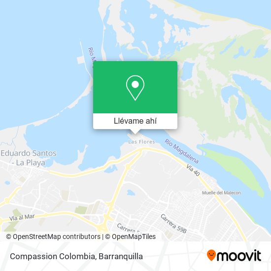 Mapa de Compassion Colombia