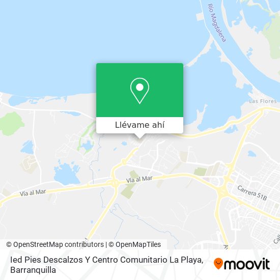 Mapa de Ied Pies Descalzos Y Centro Comunitario La Playa