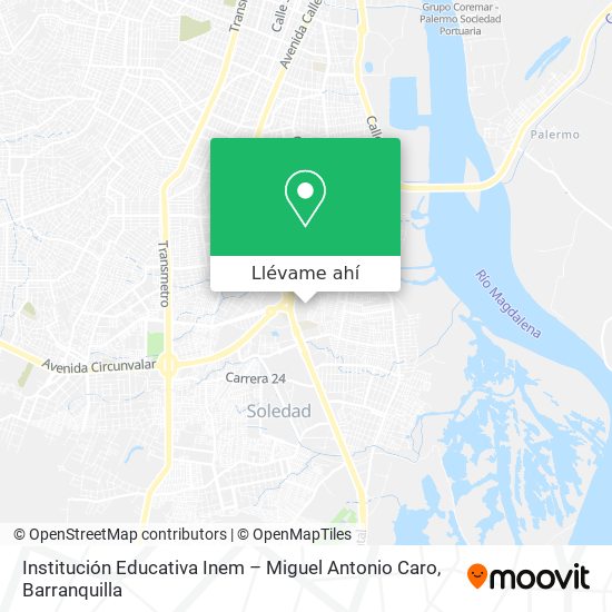 Mapa de Institución Educativa Inem – Miguel Antonio Caro