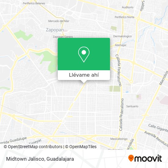 Mapa de Midtown Jalisco