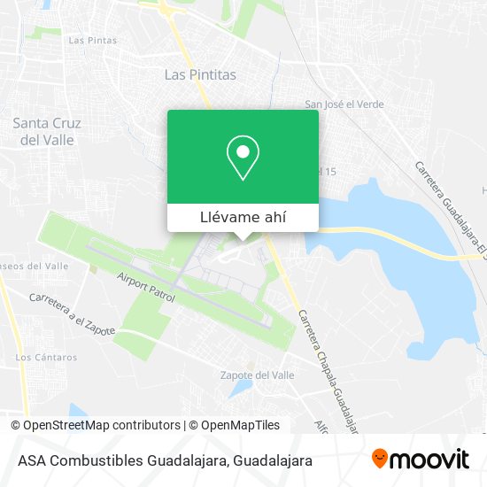 Mapa de ASA Combustibles Guadalajara