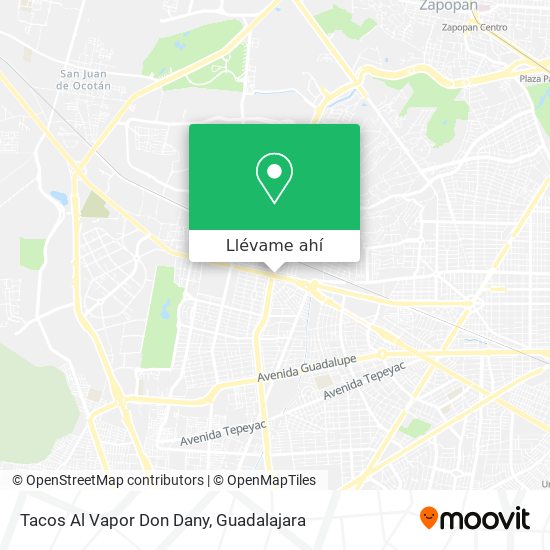 Mapa de Tacos Al Vapor Don Dany